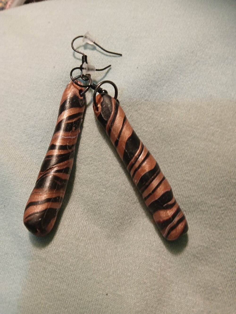 long twist earrings